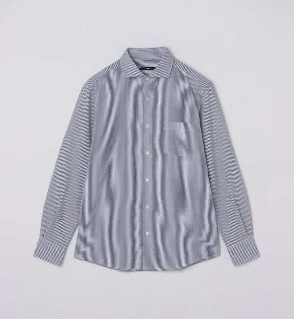 SHIPS「SHIPS: アイスコットン からみ織り セミワイドカラー シャツ」|シャツ・ブラウス|