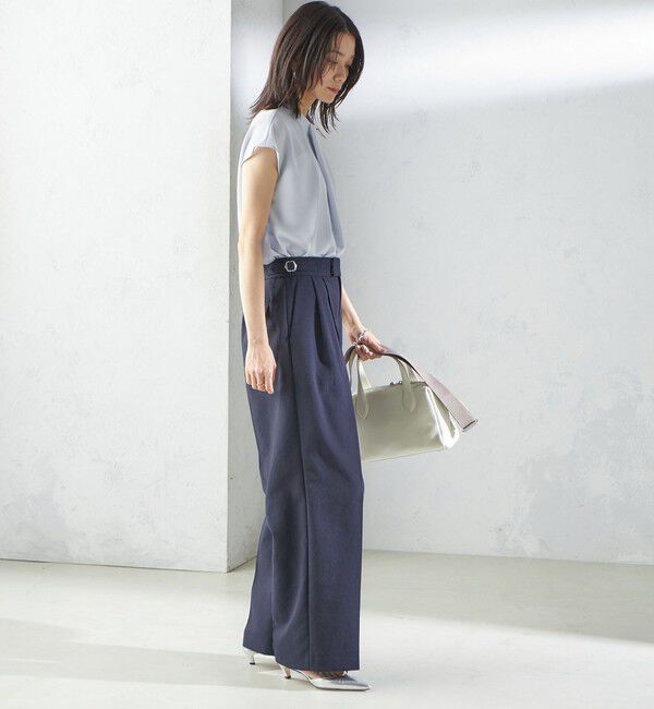 SHIPS for women「〈手洗い可能〉タック タイ フレンチ スリーブ ブラウス」|シャツ・ブラウス|