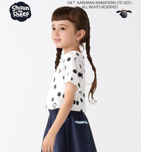 SHIPS Colors 「SHIPS Colors:80～130cm / ひつじのショーン ドット プリント Tシャツ◇」|Tシャツ・カットソー|
