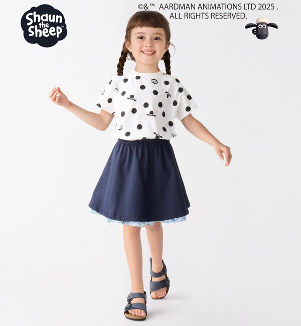 SHIPS Colors 「SHIPS Colors:80～130cm / ひつじのショーン ドット プリント Tシャツ◇」|Tシャツ・カットソー|