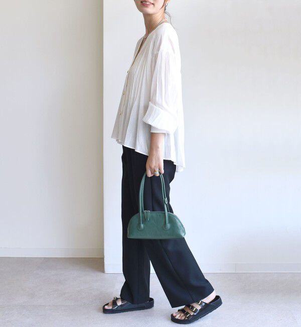 SHIPS for women「【WEB限定】〈手洗い可能〉シアー Vネック フレア シャツ カーディガン」|カーディガン|