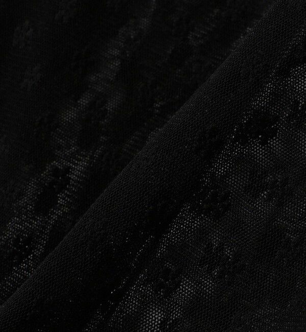 SHIPS for women「〈手洗い可能〉フラワー チュール ハイネック プルオーバー」|Tシャツ・カットソー|