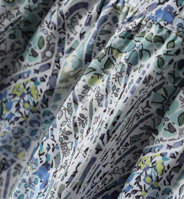 SHIPS KIDS「SHIPS KIDS:140～150cm / リバティ フリルカラー ブラウス」|シャツ・ブラウス|