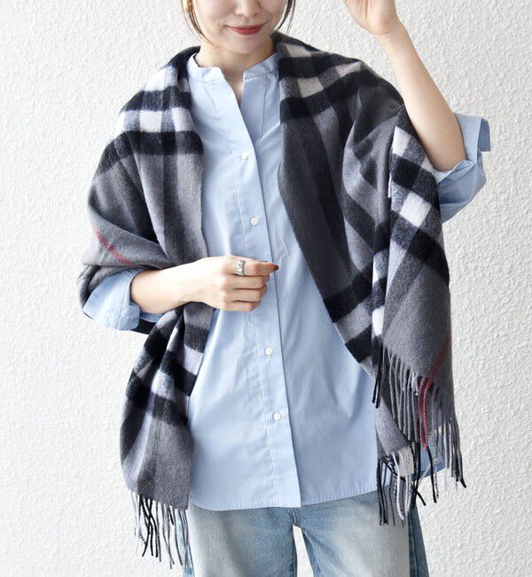 SHIPS any「SHIPS any: ウール チェック ストール」|ストール|