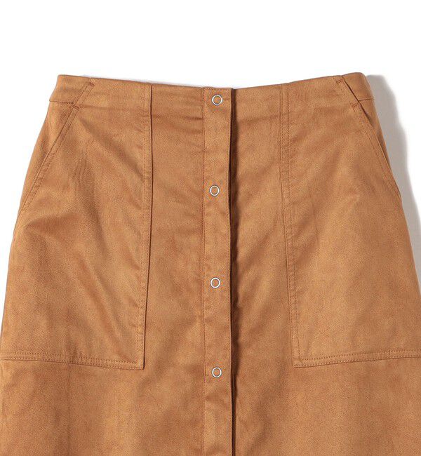 SHIPS Colors 「SHIPS Colors:フェイクスエード（ポリエステル）スカート◇」|台形|