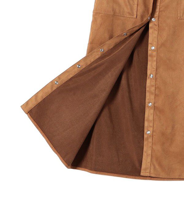 SHIPS Colors 「SHIPS Colors:フェイクスエード（ポリエステル）スカート◇」|台形|