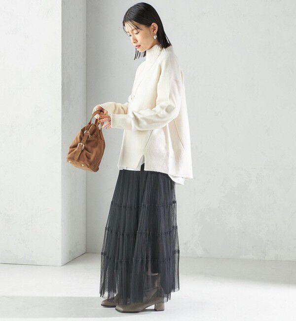 SHIPS for women「〈手洗い可能〉ウール カシミヤ ハイネック プルオーバー」|ニット・セーター|