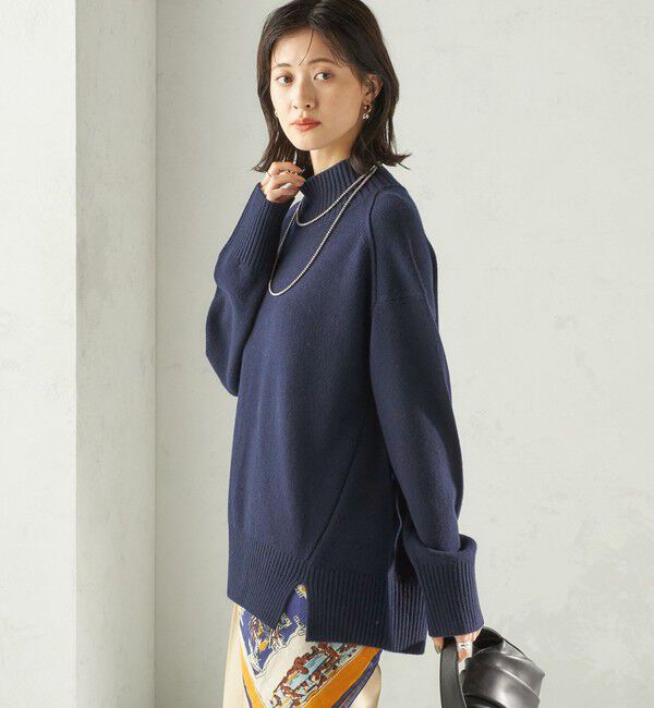 SHIPS for women「〈手洗い可能〉ウール カシミヤ ハイネック プルオーバー」|ニット・セーター|