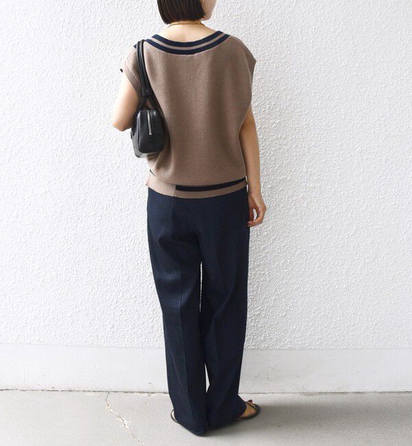 SHIPS for women「【WEB限定】〈手洗い可能〉チルデン ニット ベスト」|ベスト・ジレ|