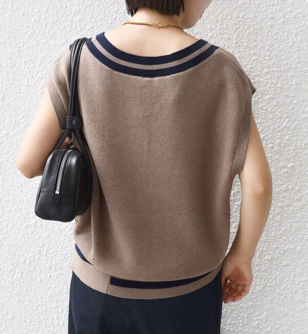 SHIPS for women「【WEB限定】〈手洗い可能〉チルデン ニット ベスト」|ベスト・ジレ|
