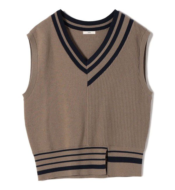 SHIPS for women「【WEB限定】〈手洗い可能〉チルデン ニット ベスト」|ベスト・ジレ|