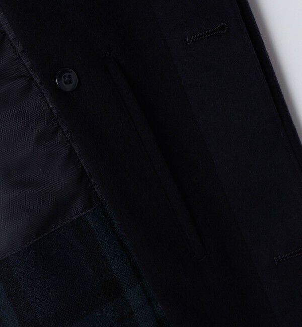 SHIPS「SHIPS: ネイビー ウール ビーバー ステンカラー コート」|ステンカラーコート|