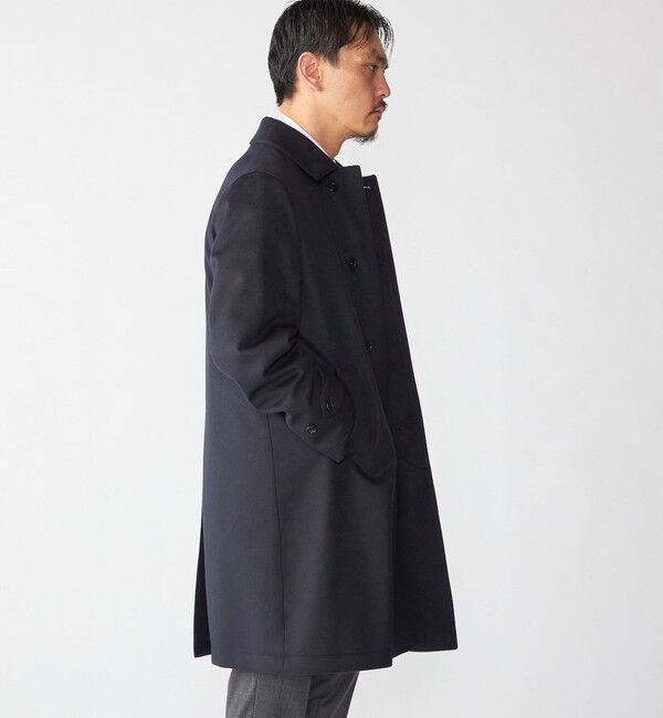 SHIPS「SHIPS: ネイビー ウール ビーバー ステンカラー コート」|ステンカラーコート|