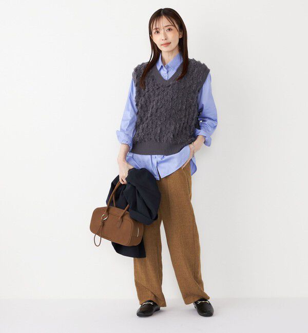 SHIPS Colors 「SHIPS Colors:〈手洗い可能〉フリンジ ベスト」|ベスト・ジレ|