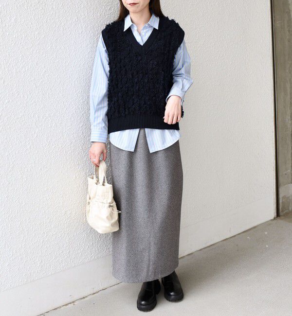 SHIPS Colors 「SHIPS Colors:〈手洗い可能〉フリンジ ベスト」|ベスト・ジレ|