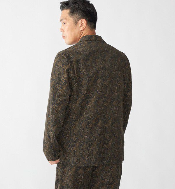 SHIPS「Southwick:〈セットアップ対応〉 Gate Label プリント コーデュロイ ジャケット」|テーラードジャケット|