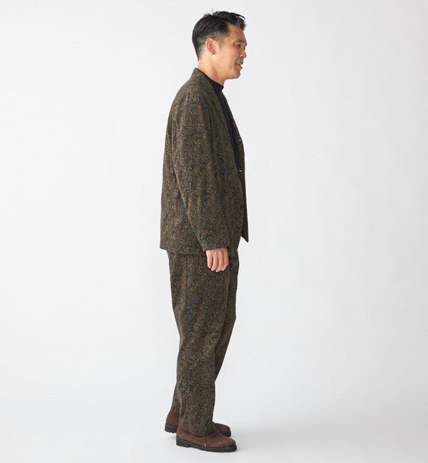 SHIPS「Southwick:〈セットアップ対応〉 Gate Label プリント コーデュロイ ジャケット」|テーラードジャケット|