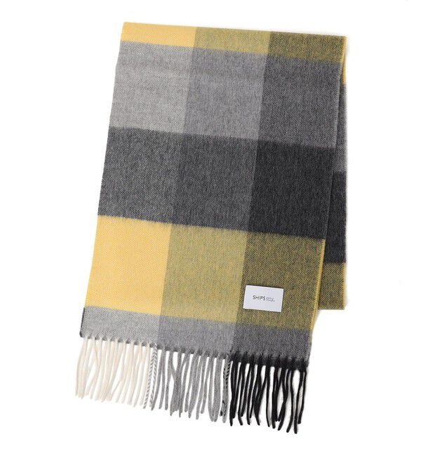 SHIPS any「SHIPS any: ウール/カシミヤ チェック マフラー」|マフラー|