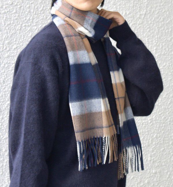 SHIPS any「SHIPS any: ウール/カシミヤ チェック マフラー」|マフラー|