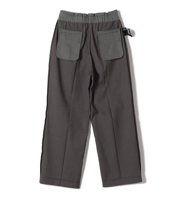 SHIPS for women「〈UVカット・吸水速乾・手洗い可能〉綿麻混 オックス 2タック ストレート パンツ」|その他|