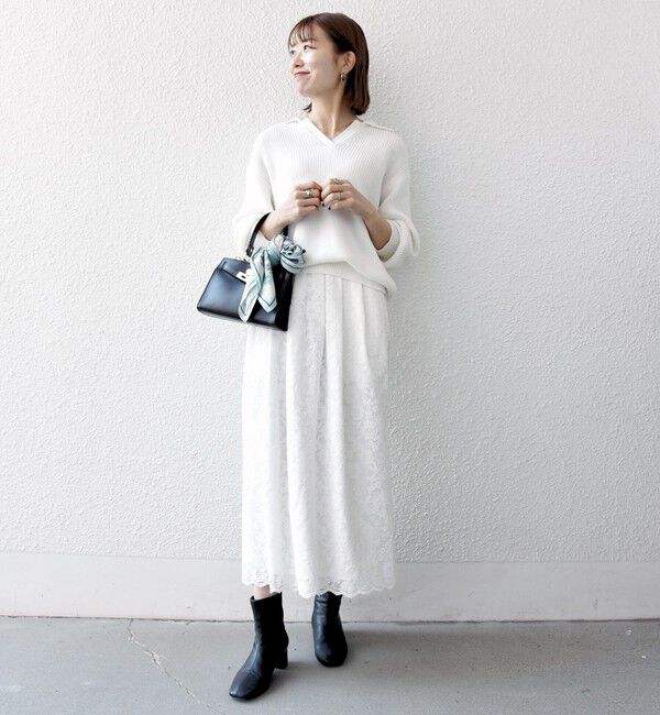 SHIPS any「SHIPS any:〈手洗い可能〉コットン ミックス スキッパー ポロ ニット プルオーバー」|ニット・セーター|