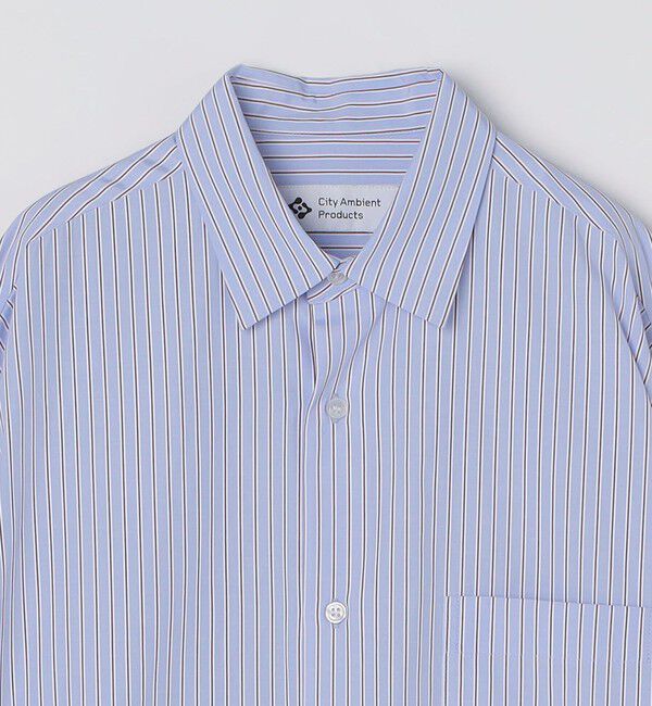 SHIPS「City Ambient Products: ブロード ストライプ チェック シャツ」|シャツ・ブラウス|