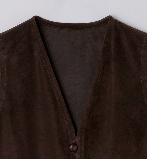 SHIPS「【SHIPS別注】CINQUANTA: スエード チマヨ ベスト」|ベスト・ジレ|