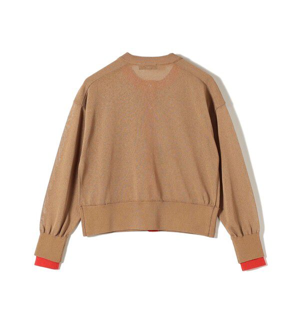 SHIPS Colors 「《予約》SHIPS Colors:〈手洗い可能〉シアー ドットボタン 配色 ニット カーディガン◆」|カーディガン|