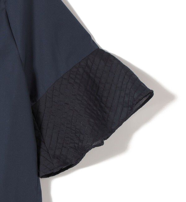 SHIPS for women「《予約》〈手洗い可能〉シアー ボーダー フレア スリーブ 半袖 ブラウス」|シャツ・ブラウス|