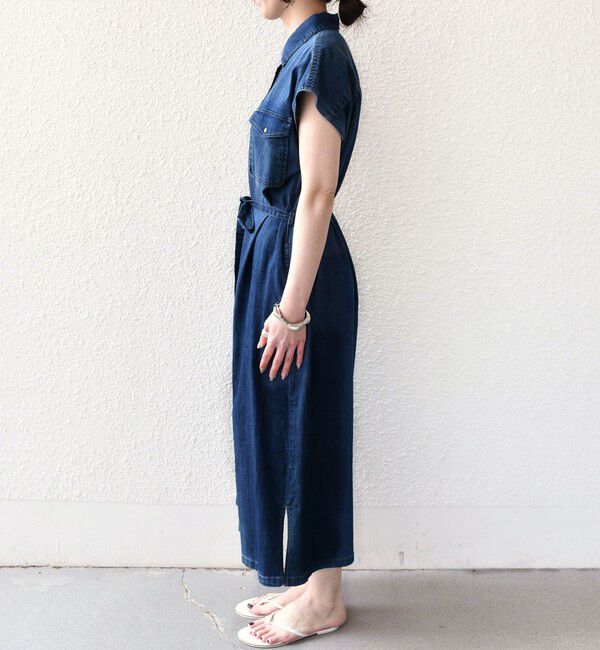 SHIPS Colors 「《予約》SHIPS Colors:〈洗濯機可能〉ファンクション デニム シャツ ワンピース◆」|ワンピース|