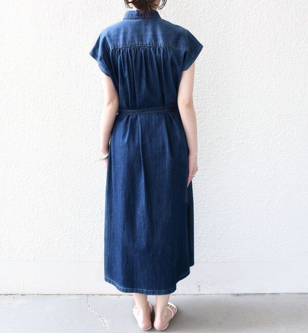 SHIPS Colors 「《予約》SHIPS Colors:〈洗濯機可能〉ファンクション デニム シャツ ワンピース◆」|ワンピース|