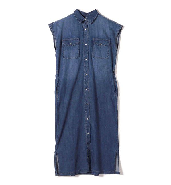 SHIPS Colors 「《予約》SHIPS Colors:〈洗濯機可能〉ファンクション デニム シャツ ワンピース◆」|ワンピース|