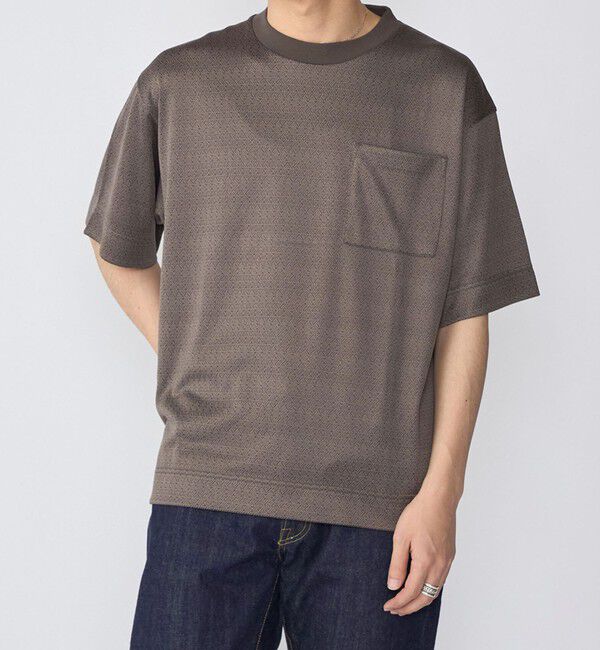 SHIPS「SHIPS: ジオメトリック リラックス ポケット Tシャツ」|Tシャツ・カットソー|キャメル