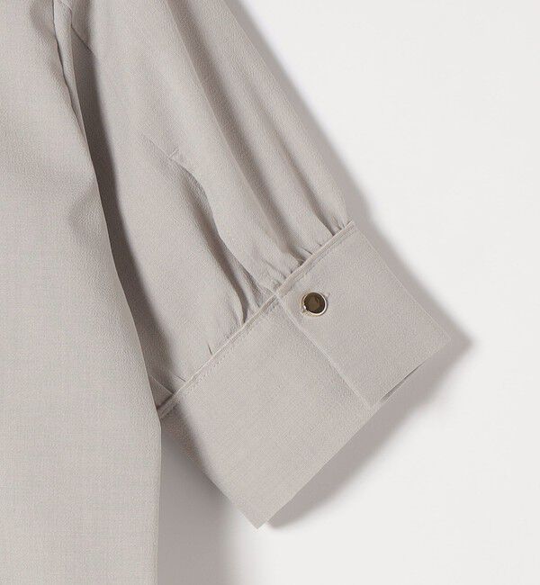 quaranciel「《予約》quaranciel:〈洗濯機可能〉CALCULO(R)使用 バンドカラー シャツ ワンピース」|ワンピース|