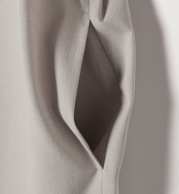 quaranciel「《予約》quaranciel:〈洗濯機可能〉CALCULO(R)使用 バンドカラー シャツ ワンピース」|ワンピース|