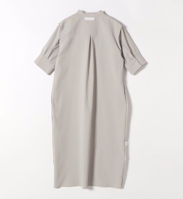 quaranciel「《予約》quaranciel:〈洗濯機可能〉CALCULO(R)使用 バンドカラー シャツ ワンピース」|ワンピース|