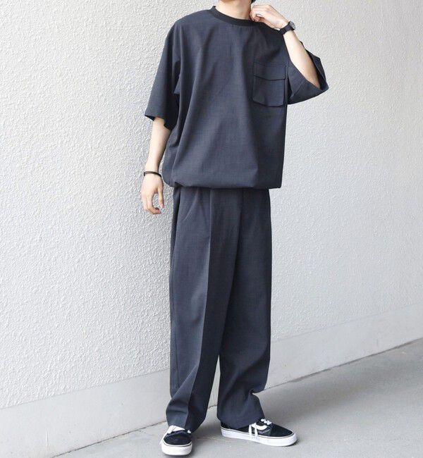 SHIPS any「SHIPS any: CALCULO(R) スピンドル  シャツ(セットアップ対応)26SS◆」|Tシャツ・カットソー|