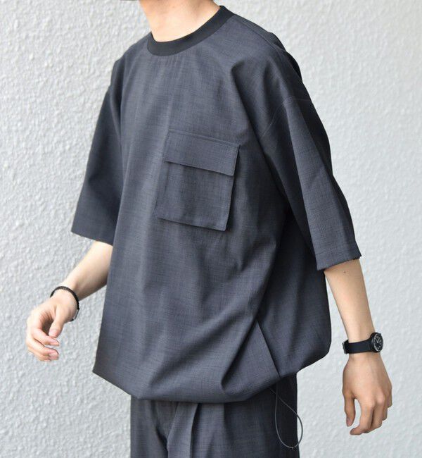 SHIPS any「SHIPS any: CALCULO(R) スピンドル  シャツ(セットアップ対応)26SS◆」|Tシャツ・カットソー|