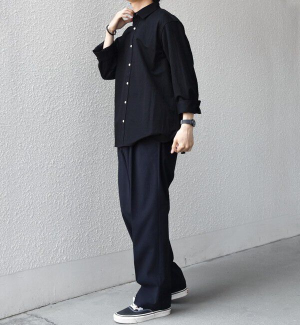 SHIPS any「SHIPS any: 360&deg; THE CIRCLE STRETCH リネン混 7分袖 シャツ◆」|シャツ・ブラウス|