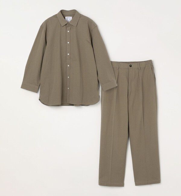 SHIPS any「SHIPS any: 360&deg; THE CIRCLE STRETCH リネン混 7分袖 シャツ◆」|シャツ・ブラウス|