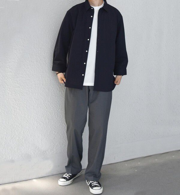 SHIPS any「SHIPS any: 360&deg; THE CIRCLE STRETCH リネン混 7分袖 シャツ◆」|シャツ・ブラウス|