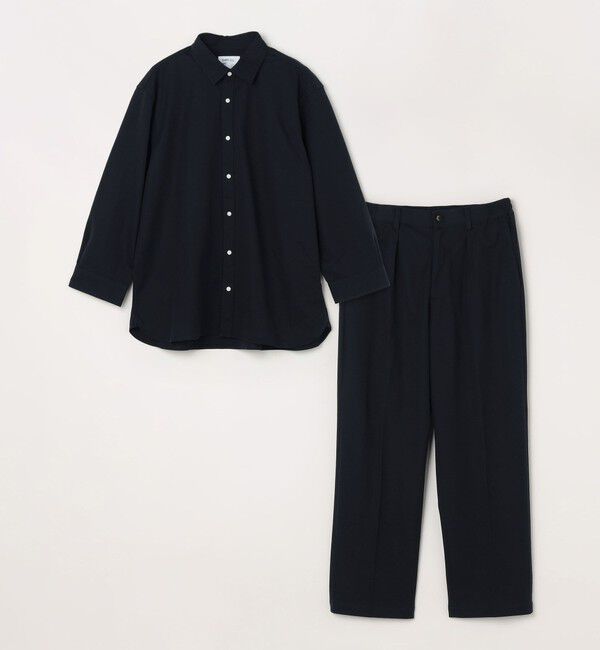 SHIPS any「SHIPS any: 360&deg; THE CIRCLE STRETCH リネン混 7分袖 シャツ◆」|シャツ・ブラウス|