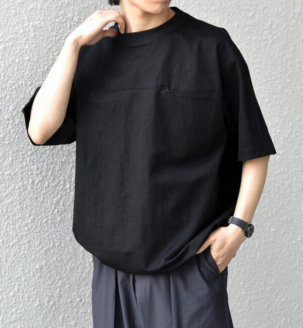 SHIPS any「SHIPS any: 360&deg; THE CIRCLE STRETCH リネン混 スピンドルTシャツ◆」|Tシャツ・カットソー|