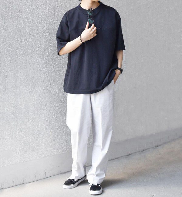 SHIPS any「SHIPS any: 360&deg; THE CIRCLE STRETCH リネン混 スピンドルTシャツ◆」|Tシャツ・カットソー|