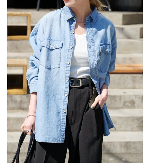 OUTDOOR PRODUCTS Usual Things「≪予約≫ULTシャンブレーファティーグシャツ」|シャツ・ブラウス|