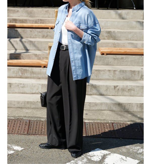 OUTDOOR PRODUCTS Usual Things「≪予約≫ULTシャンブレーファティーグシャツ」|シャツ・ブラウス|