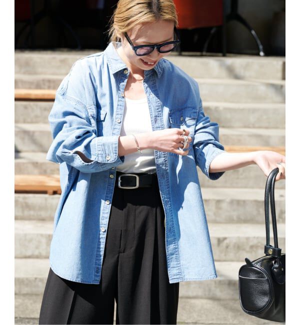 OUTDOOR PRODUCTS Usual Things「≪予約≫ULTシャンブレーファティーグシャツ」|シャツ・ブラウス|