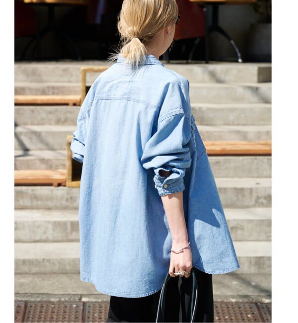 OUTDOOR PRODUCTS Usual Things「≪予約≫ULTシャンブレーファティーグシャツ」|シャツ・ブラウス|