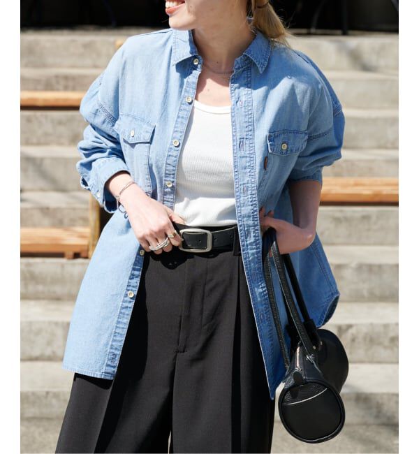 OUTDOOR PRODUCTS Usual Things「≪予約≫ULTシャンブレーファティーグシャツ」|シャツ・ブラウス|