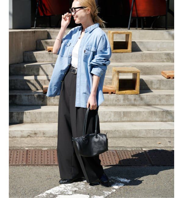 OUTDOOR PRODUCTS Usual Things「≪予約≫ULTシャンブレーファティーグシャツ」|シャツ・ブラウス|